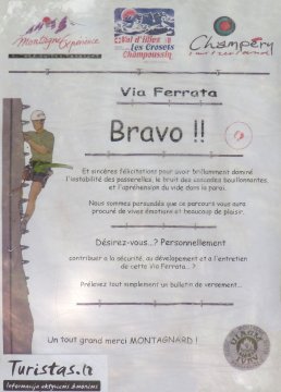 Cartello a fine ferrata (20617 bytes)